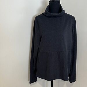 *THE AMERICAN OUTDOORSMAN* Dk Gray Turtleneck Textured Sweater Size Large